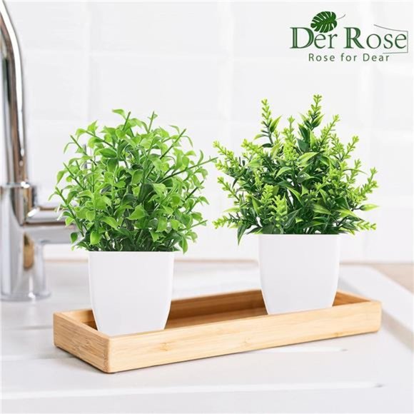 6 Packs Small Fake Plants Artificial Plants Indoor for Home Farmhouse Bedroom - Picture 5 of 6